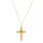 Pingente De Ouro 18k Cruz Com Jesus Cristo