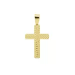 Pingente De Ouro 18k Cruz Diamantada G