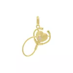 Pingente De Ouro 18k Estetoscópio