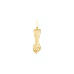 Pingente De Ouro 18k Figa De 14mm