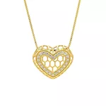 Pingente De Ouro 18k Heart Glow