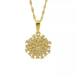 Pingente De Ouro 18k Margarida 