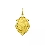 Pingente De Ouro 18k Medalha De São Judas Tadeu Com 18mm