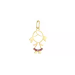 Pingente De Ouro 18k Menina De Luz