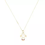 Pingente De Ouro 18k Menina De Luz