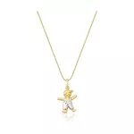 Pingente De Ouro 18k Menino De 16mm
