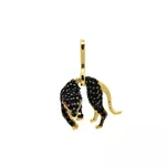 Pingente De Ouro 18k Pantera Negra Pequeno