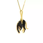 Pingente De Ouro 18k Pantera Negra Pequeno