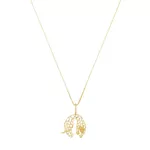 Pingente De Ouro 18k Pantera Vazada Pequena