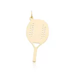 Pingente de Ouro 18k Raquete Beach Tennis