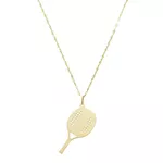 Pingente de Ouro 18k Raquete Beach Tennis