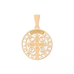 Pingente De Ouro 18k São Bento Vazado