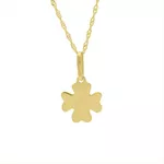 Pingente De Ouro 18k Trevo De 13mm