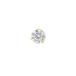 Pingente Ponto De Luz De Ouro 18k Com Zircônia De 4mm
