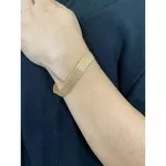 Pulseira De Ouro 18k Bismarck De 10mm Com 19cm