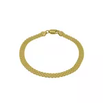 Pulseira De Ouro 18k Bismarck De 5,0mm Com 19cm
