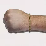 Pulseira De Ouro 18k Cartie De 5,0mm Com 19cm