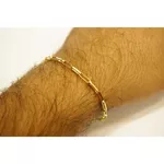 Pulseira De Ouro 18k Cartie Ovalada De 2,3mm Com 21cm