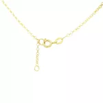 Pulseira De Ouro 18k Elo Português com Coração com Zircônia