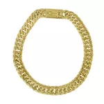 Pulseira De Ouro 18k Groumet Larga De 1 Centímetro Com 22cm