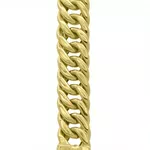 Pulseira De Ouro 18k Groumet Larga De 1 Centímetro Com 22cm