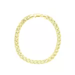 Pulseira De Ouro 18k Romana De 5,6mm Com 19cm