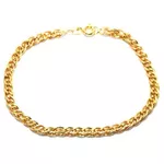 Pulseira De Ouro 18k Romana De 5,9mm Com 19cm
