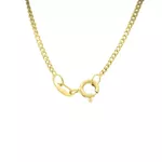 Pulseira Infantil Ouro 18k Groumet De 0,5mm Com 13cm