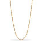Corrente De Ouro 18k Singapura De 1,4mm Com 60cm