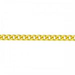 Corrente De Ouro 18k Groumet De 2,3mm Com 60cm