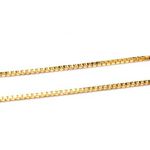Corrente De Ouro 18k Veneziana De 0,9mm Com 45cm