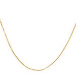 Corrente De Ouro 18k Veneziana De 0,9mm Com 45cm