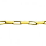 Corrente De Ouro 18k Veneziana Longa De 1,2mm Com 80cm