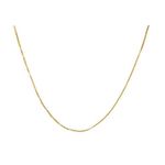 Corrente De Ouro 18k Veneziana De 1,0mm Com 50cm