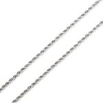Corrente De Prata 925 Corda De 1,6mm Com 60Cm