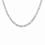 Corrente De Prata 925 Groumet 3x1 De 2,2mm Com 60cm