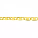 Corrente De Ouro 18k Piastrine De 2,3mm Com 50cm