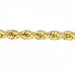 Corrente De Ouro 18k Corda De 2,1mm Com 60cm