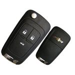 Carcaça Chave Canivete Chevrolet com 3 Botões