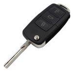 Carcaça Chave Canivete Volkswagen com 3 Botões