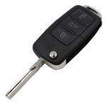 Carcaça Chave Canivete Volkswagen com 3 Botões
