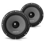 Kit 2 Vias Audiophonic Club Kc6.3 160w Rms 6,5”Pol High End Alto Falante Componente Duas Vias Alta Definição Audio Hd 