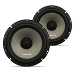 Kit 2 Vias Audiophonic Sensation Ks6.2 130w Rms 6,5”Pol High End Alto Falante Componente Duas Vias Alta Definição Audio Hd