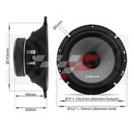 Kit 2 Vias Audiophonic Sensation Ks6.2 130w Rms 6,5”Pol High End Alto Falante Componente Duas Vias Alta Definição Audio Hd