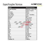 Kit 2 Vias Audiophonic Sensation Ks6.2 130w Rms 6,5”Pol High End Alto Falante Componente Duas Vias Alta Definição Audio Hd
