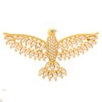 Corrente De Ouro 18k Veneziana Dupla De 45cm Com Pingente Espírito Santo
