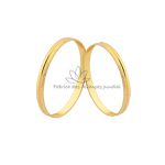 Aliança Em Ouro 18k Diamantada Com Friso Polido