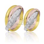 Alianças em Ouro 18K Cartier 3 Cores