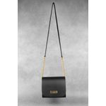Bolsa preta feminina de ombro