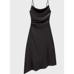 Vestido Midi Recorte Assimétrico Em Cetim - ENFIM